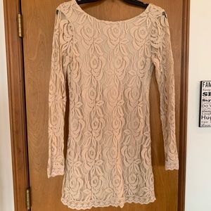 Long sleeve lace dress